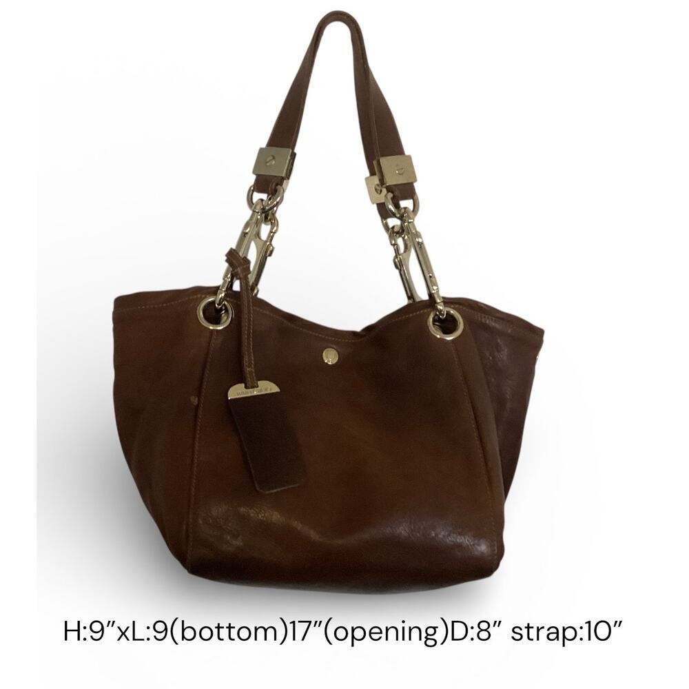 Vintage Jimmy Choo Bon Bon brown leather hobo bag small